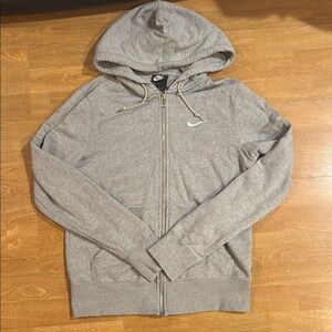 Nike Gray Zip Up Sweater